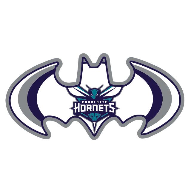 Charlotte Hornets Batman Logo DIY iron on transfer (heat transfer)